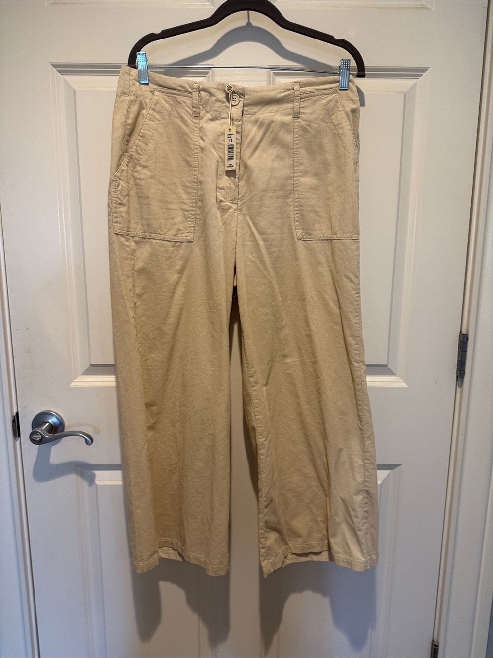 Max Studio Casual Wide-Leg Pants in Beige